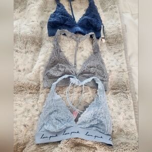 Lot of 3 Pink Braletes Size Small